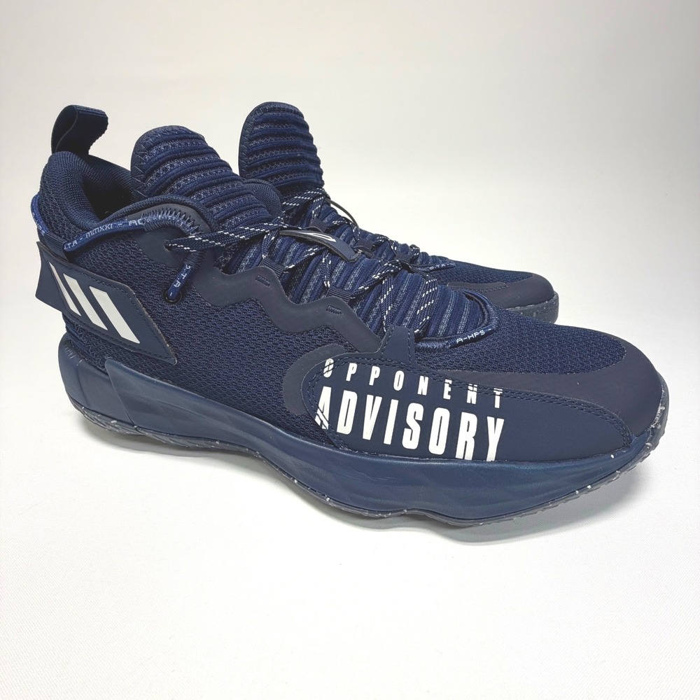 Adidas Dame 8 EXTPLY‎ "Opponent Advisory" Basketball Shoes Men's 12 Navy eH68988